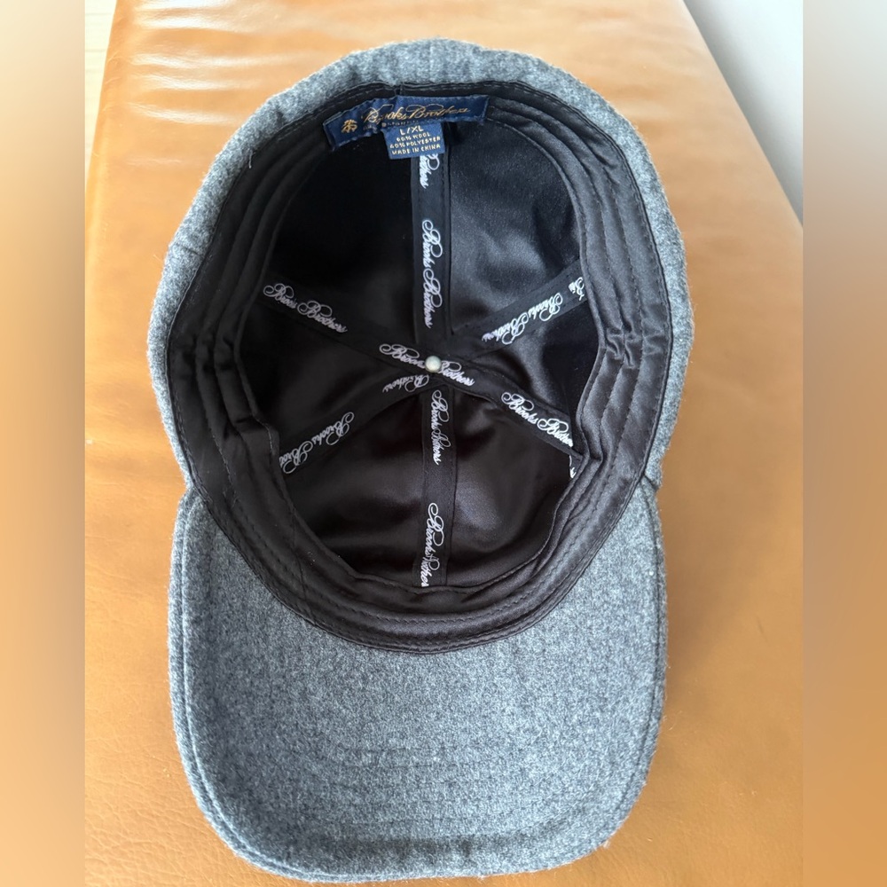 Brooks Brothers Gray Wool Cap L/XL - Picture 5 of 6